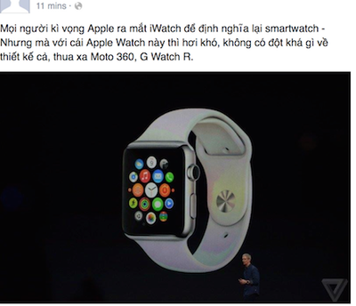 Apple Watch gây thất vọng với giới công nghệ Việt