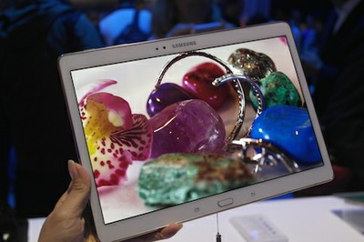 Chất lượng màn hình là điểm nhấn ấn tượng nhất trên chiếc máy tính bảng vừa được ra mắt của Samsung