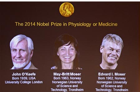Anh và Na Uy chia nhau giải thưởng Nobel Y học 2014