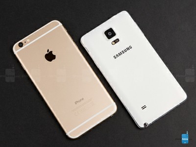 Galaxy Note 4,  iPhone 6 Plus