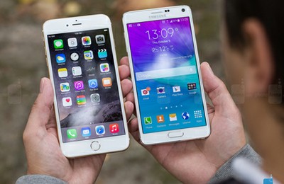 Galaxy Note 4,  iPhone 6 Plus