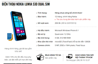 Lumia 530 bất ngờ "lộ diện" tại Việt Nam