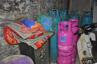 Hà Nội: Triệt phá kho chứa hàng nghìn bình gas lậu ở Mỹ Đình