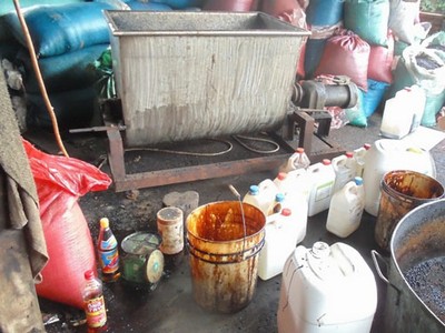 Cà phê = bột đậu, bắp + hóa chất