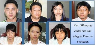 Ảnh chân dung các đối tượng do cơ quan điều tra cung cấp.