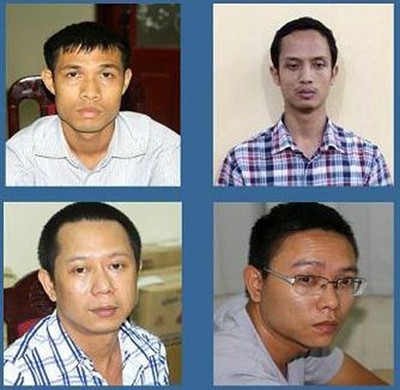 Các đối tượng chính hoạt động lừa đảo tại Cty Thiên Ngân.