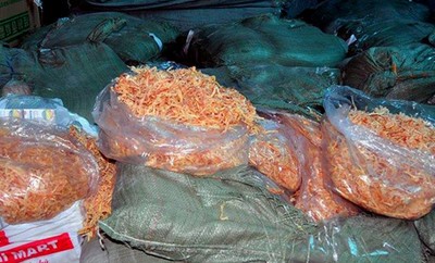 Mực khô giả có màu sắc, mùi vị giống hệt mực thông thường.