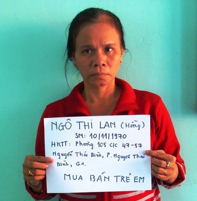 Bị can Ngô Thị Lan.