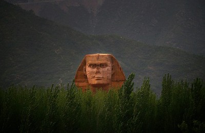 Tượng nhân sư nhái của Trung Quốc