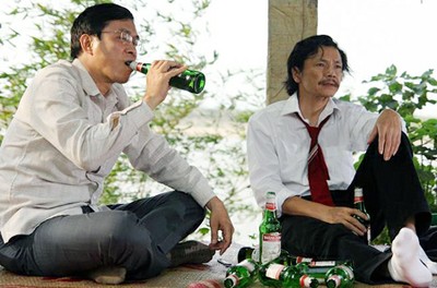 So với Đỗ Kỷ (trái), Quốc Khánh, Trọng Trinh, Trung Anh có vẻ chìm lắng hơn.