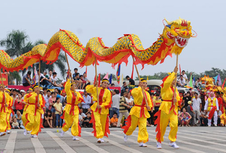 Liên hoan múa Rồng sẽ diễn ra tại vườn hoa Lý Thái Tổ 