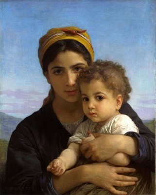 Bức “Người mẹ trẻ và đứa con nhỏ” (1877)