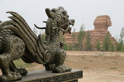 Tượng nhân sư nhái của Trung Quốc
