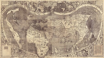 Tấm bản đồ Martellus năm 1492.