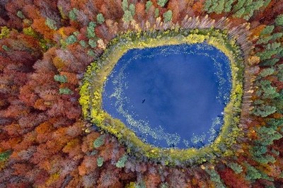 Phương tiện lưu thông trên một con đường xuyên qua sông