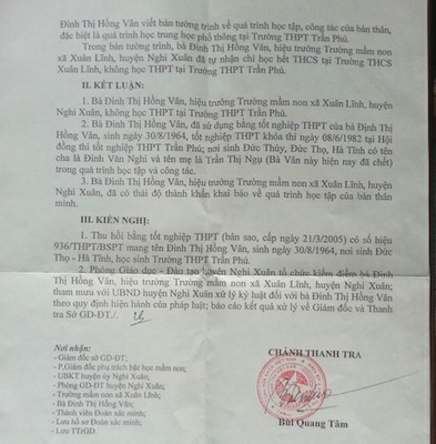 Trường Mầm non xã Xuân Lĩnh (huyện Nghi Xuân, Hà Tĩnh) nơi bà Đinh Thị Hồng Vân công tác.