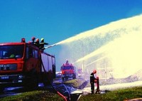 Diễn tập chữa cháy tại nhà máy lọc dầu Dung Quất