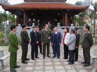 Bộ trưởng Trần Đại Quang kiểm tra công tác tại Công an tỉnh Hưng Yên