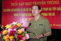 Gặp mặt nguyên cán bộ, chiến sĩ Công an Hà Nội tham gia tiếp quản Thủ đô 