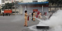 Học viện Cảnh sát nhân dân diễn tập phương án phòng cháy, chữa cháy, cứu nạn, cứu hộ