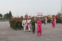 Khai mạc Hội thi điều lệnh, quân sự, võ thuật CAND lần thứ IV-2014 tại Cụm thi số 6