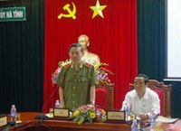 Thứ trưởng Bộ Công an Tô Lâm làm việc với Thường trực Tỉnh ủy Hà Tĩnh: Tiếp tục đảm bảo ANTT ở khu kinh tế Vũng Áng